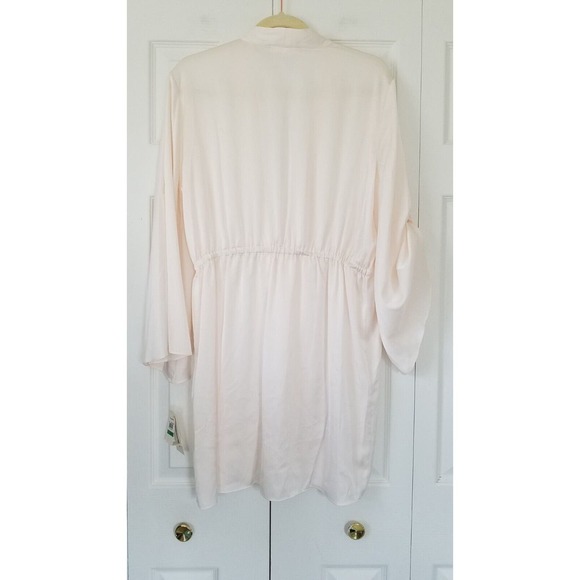 Flora Nikrooz Robe Wrap Ember Luxe Woven Light Pink Large NWT $88 - Picture 3 of 5